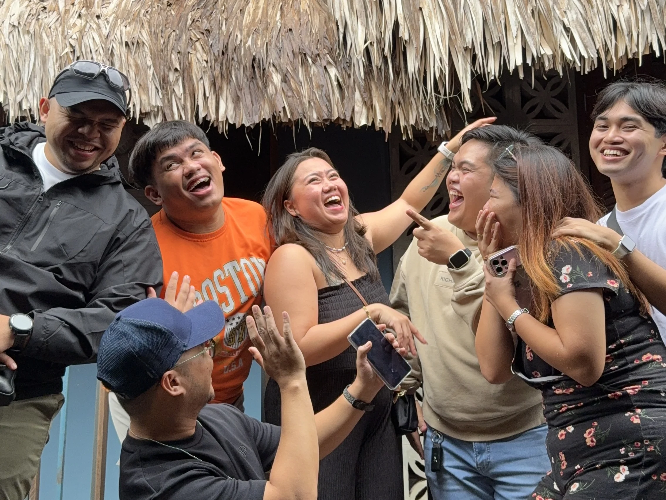 OCPC members laughing together candidly during the La Union trip