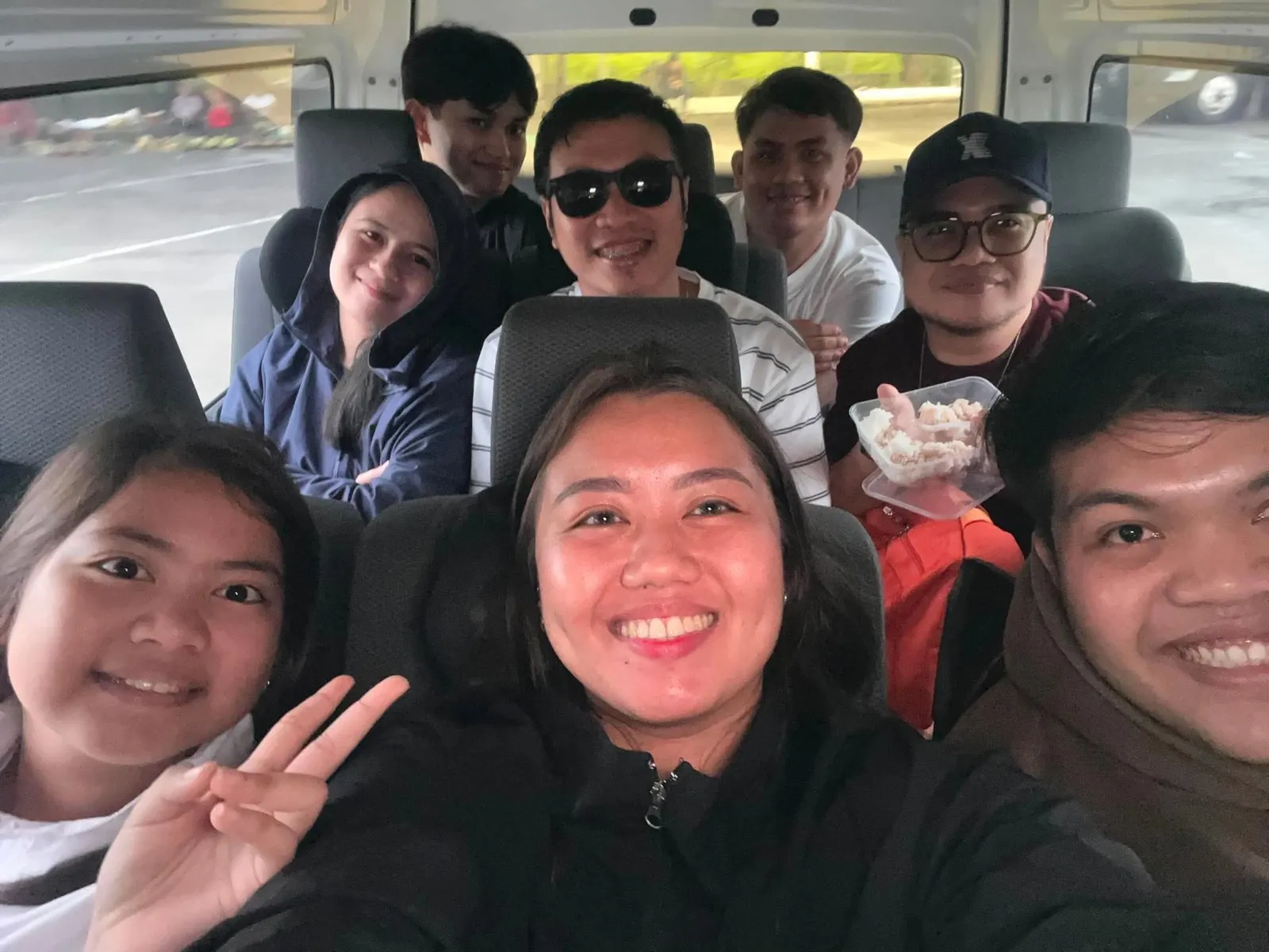 OCPC members in the van on the way to Zambales