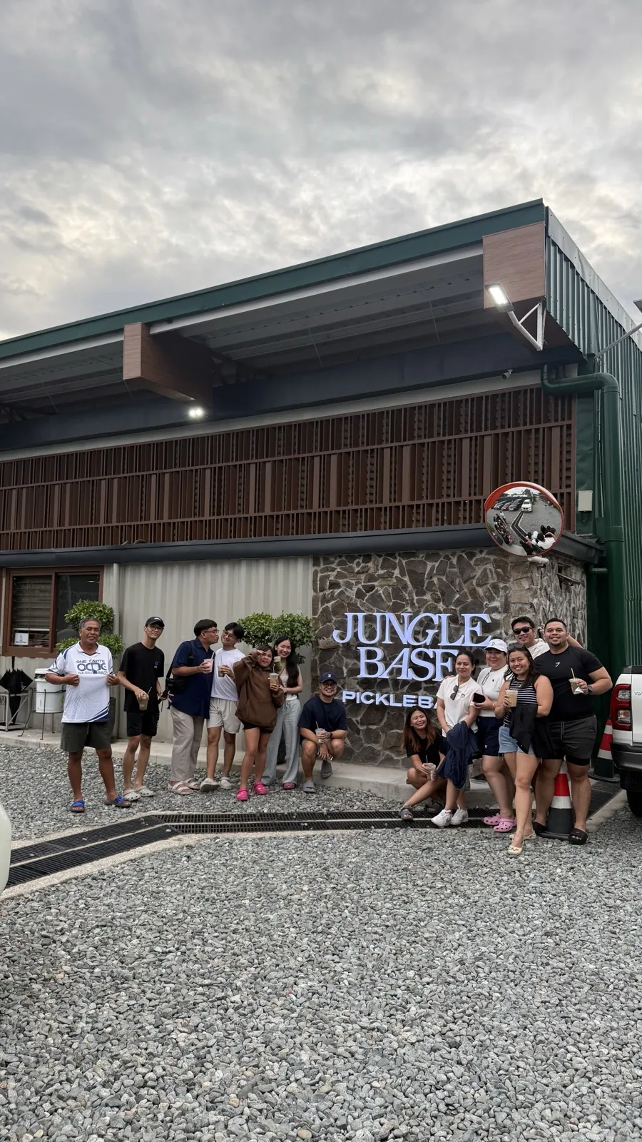 OCPC members at the Jungle Base Pickleball entrance
