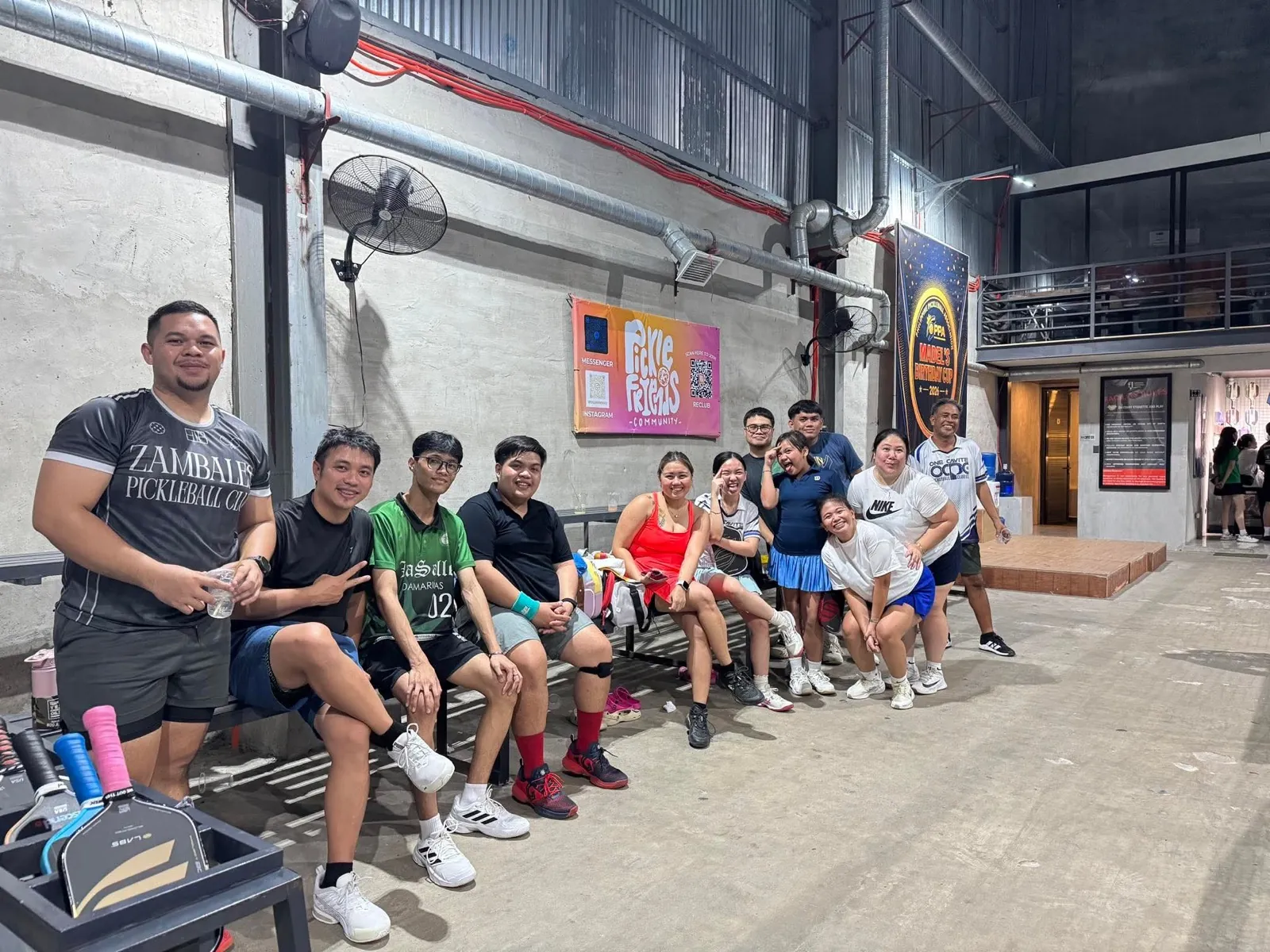 OCPC members with Court Rebels Club at Pampanga Pickleball Center