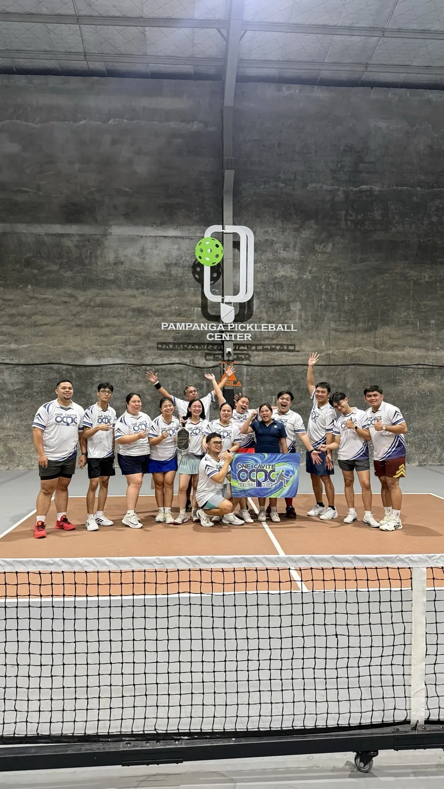 OCPC team celebrating at Pampanga Pickleball Center