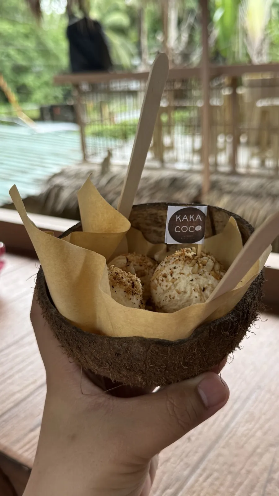 Coconut bowl ice cream from Kaka Coco
