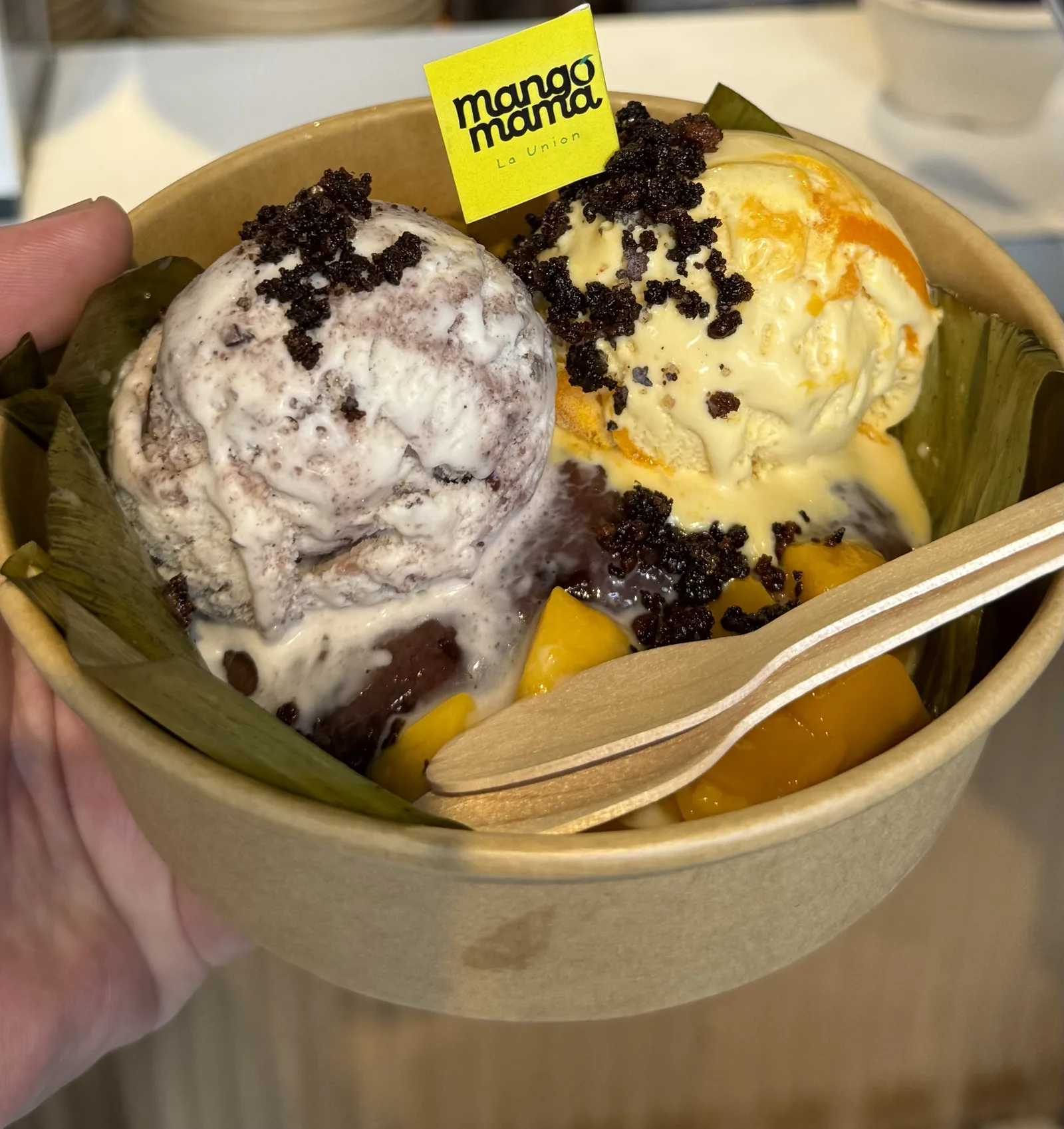 Mango Mama ice cream bowl in La Union