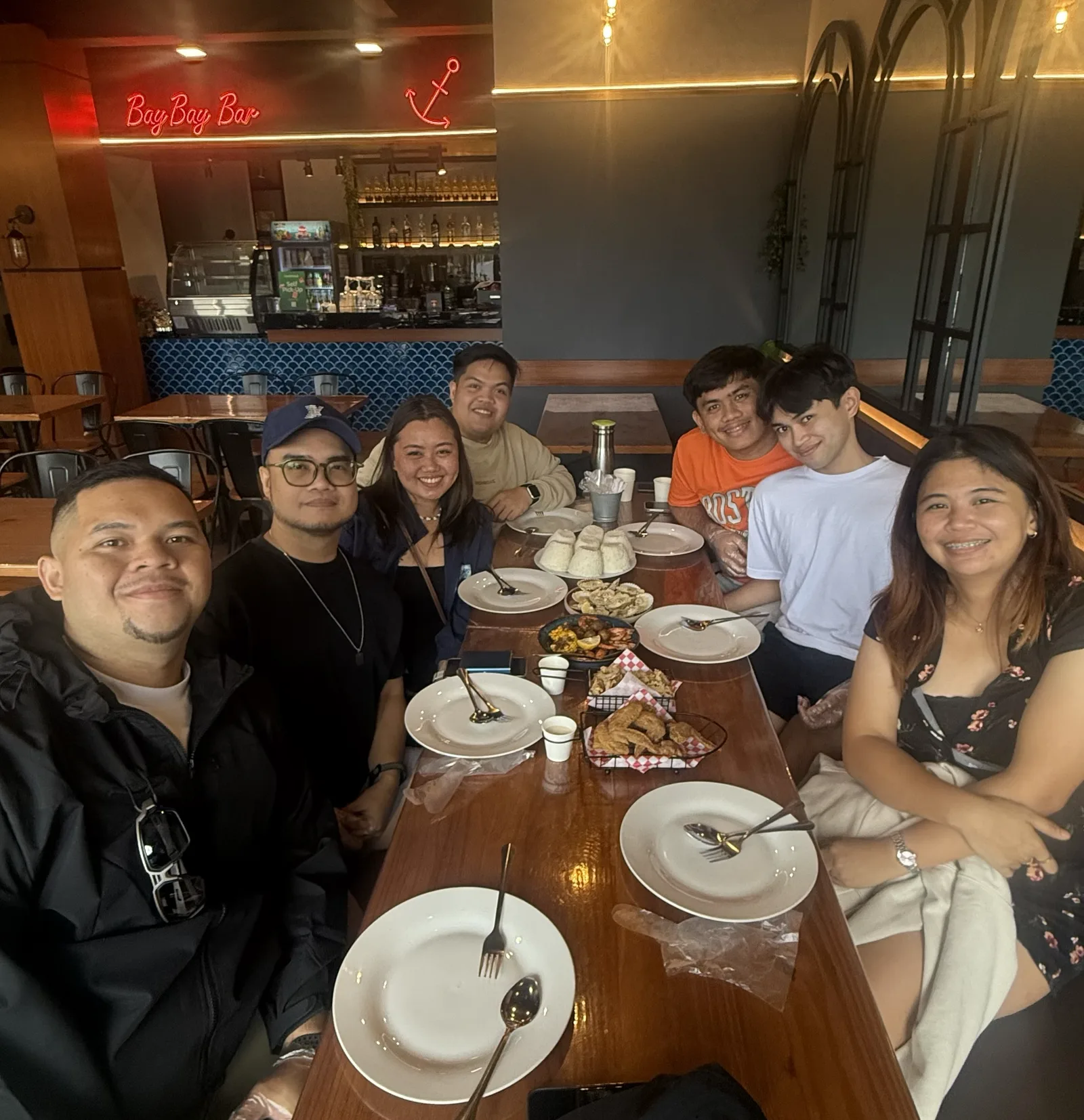 OCPC members having lunch at Baybay Seafood Grill in La Union